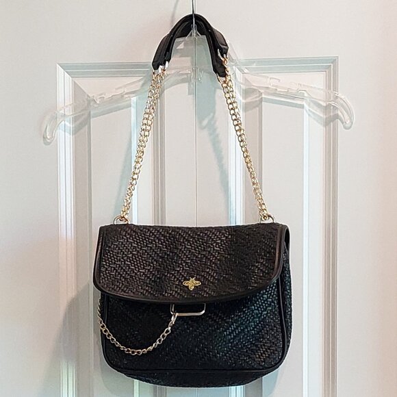 Lucky Bees Black Shoulder Purse - Picture 2 of 16